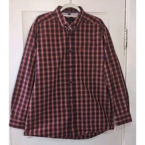 Ariat Pro Series Men's L Button Down Shirt Sun Moisture Long Sleeve (879)